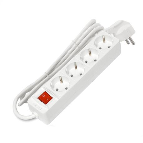 Удлинитель 4х1.5м с заземл. 10А IP20 2.2кВт ПВС 3х1 выкл. бел. Союз 2789 Союз арт. 2789
