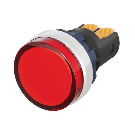 Сигнальный индикатор со встроенным диодом 9-24В, красный, алюминий, зажим Plug-In | M22L-F24RAP DKC ДКС