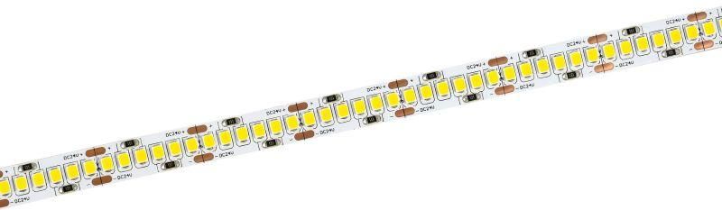 Лента светодиодная 5м SMD2835 240LED/м 22Вт/м IP20 ширина 10мм 24В нейтральный белый IEK - LSR6-10-240-20-1-05
