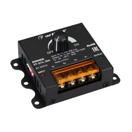 Металл 1 год) - 023743 Диммер VT-S74-30A (12-24V) (ARL IP20 Arlight