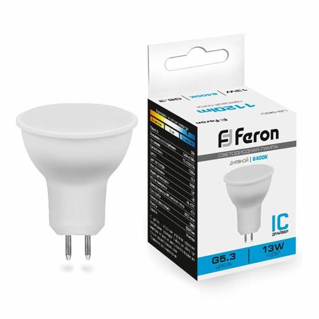 Лампа светодиодная LED 13вт 230в G5.3 дневной - LB-960 FERON 38190