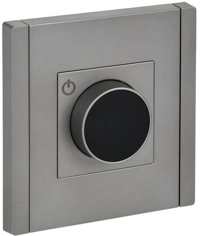 Термостат электронный FORTE&PIANO FP552 с индикацией сталь IEK FP-RT11-K46