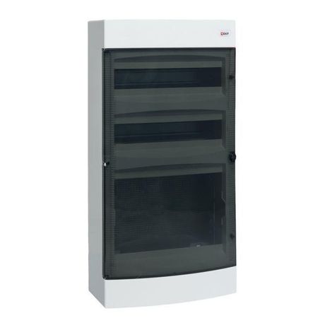 Щит комбинированный "Unix" прозрачная дверь (2х18 модулей + 1 монтажная плата) 4 габарит IP41 EKF PROxima | ux-2x18+1m-n