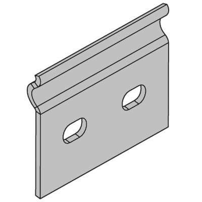 Пластина крепежная GTO H50 горячеоцинкованная - 37301HDZ ДКС