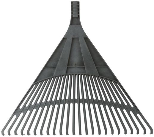 Грабли веерные большие 24 зуба 610х540мм без черенка пластик. 76940