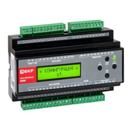 Конфигурируемый контроллер для систем отопления и ГВС RX500-H|RX500-H|EKF