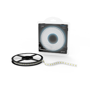 Лента светодиодная LED 2835/120-SMD 6,5 Вт/м 600 Лм/м 5000К белый IP65 24 В DC 8 мм (блистер 5 м) Black Gauss - 311000265