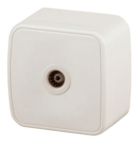 Розетка телевизионная одиночная TV ОП Polo 3-301-02 IP20 сл. кость Intro Б0036133 ЭРА