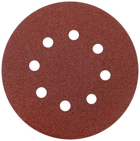 Круг шлифовальный с отверстиями (липучка) 125мм Р 60 алюм./оксидные (уп.5шт) КУРС 39783