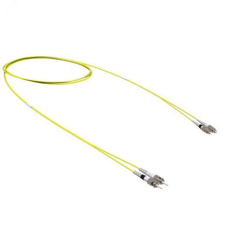 Оптический коммутационный шнур переходной Duplex ST-UPC/FC-UPC, 9/125 OS2, 10 м - RNPC9DSUFU10 ДКС