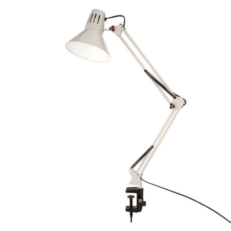 Светильник настольный Акцент на металлической стойке с винтовым зажимом, цоколем Е27, 60 Вт, цвет лунный свет | 603-1009 Rexant MEET