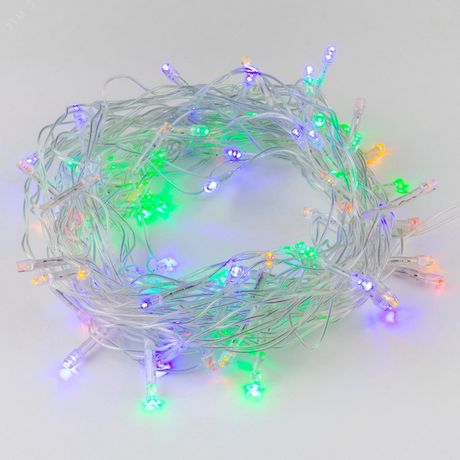 Гирлянда светодиодная 25м Соединяемая 225 светодиодов Разноцветный свет Провод прозрачный ULD-S2500-225/STK MULTI IP20 ТМ Uniel - UL-00010892