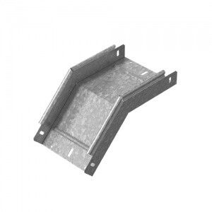 Угловой соединитель внешний 45 град. к лотку 50х50, толщ. 1,0 мм, Сендзимир цинк, 036105 | УСВР45-50х50-1,0-СЦ Ostec