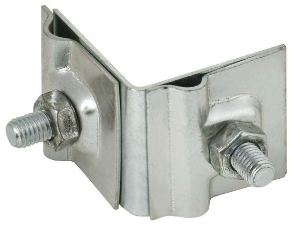 Держатель проводника круглого 6-10мм для фальца угловой h=40мм нержавеющая сталь IEK - ZDP80-20-2-16-40