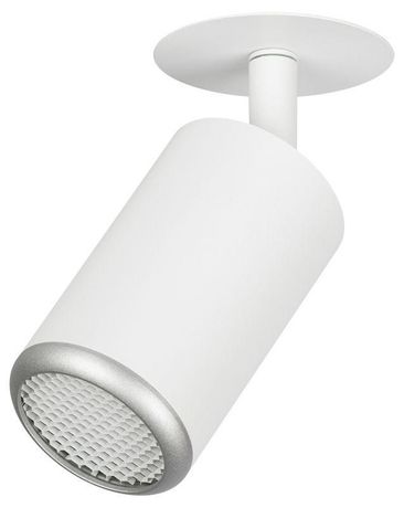 Встраиваемый светильник алюминиевый KL106 WH/SL MR16 GU5.3 белый/серебро матовый | Б0061634 ЭРА