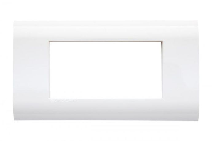 Рамка французский стандарт 4 модуля 45 22,5 мм, белый, | 16M-00-04WT Eurolan