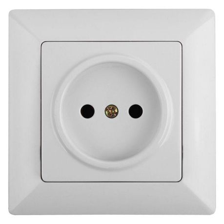Розетка СП Solo 4-201-01 16А 250В 2P бел. Intro Б0043305 ЭРА