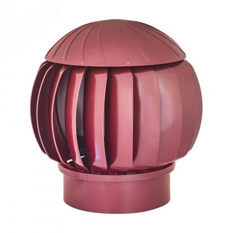 Турбина ротационная вентиляционная (нанодефлектор) из ABS пластика D160, цвет Crimson - RRTV 160 ЭРА 00-99004514