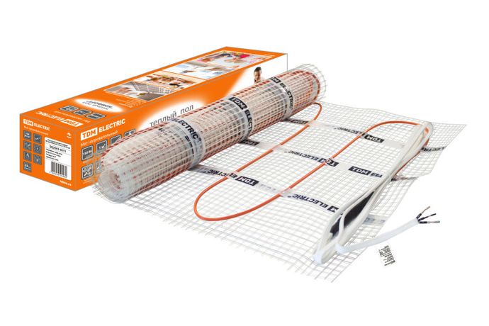 Мат нагревательный "Комфорт" МН двухжильный, 2,5 кв. м, 375 Вт | SQ2501-0011 TDM