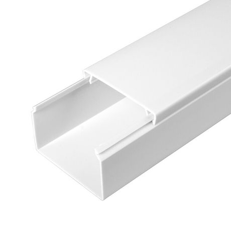 Кабель-канал белый 2-й замок в г/к 60х40 (40м/уп) | PR.056040 Промрукав Строитель