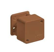 Коробка распределительная для о/п, 55х55х32мм (2 клемника) коричневая | 65002К Рувинил TYCO