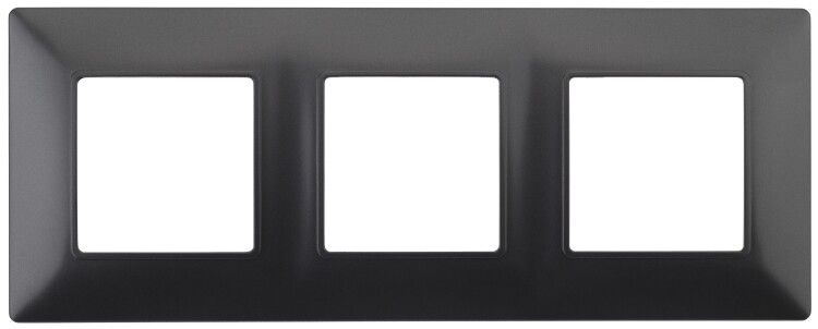 Рамка для розеток и выключателей антрацит пластик ЭРА Elegance 14-5003-05 - Б0034397