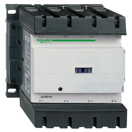 КОНТАКТОР D 4Р (4 НО), AC1 200 A, 110V 50/60 ГЦ, ЗАЖИМ ПОД ВИНТ | LC1D115004F7 Schneider Electric APC