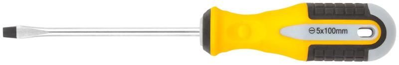 Отвертка ''Старт'', CrV сталь, прорезиненная ручка 5х100 мм SL - 55184 РОС