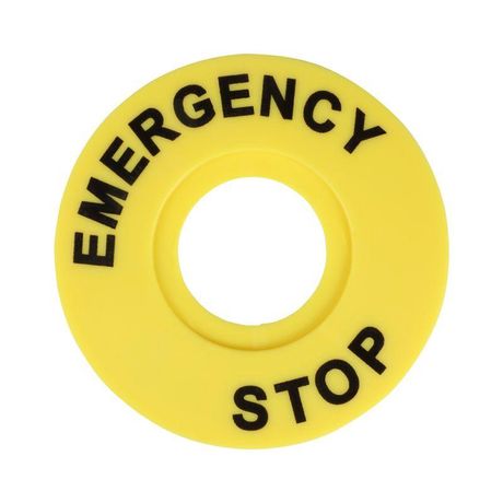 Бирка «Стоп» круглая 60мм (EMERGENCY STOP) OptiSignal Compact D22 C7-MH2260 , ZBY9320 | 362222 КЭАЗ 362221