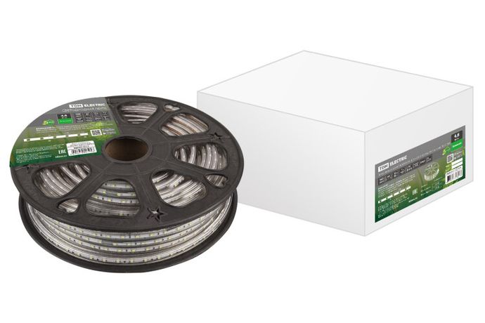 Лента светодиодная SMD2835-60 LED/м-220 В-4,8 Вт/м-IP67-зеленый (30м) | SQ0331-0112 TDM