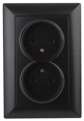 Розетка однофазная скрытого монтажа, в рамку без шторок антрацит 16А 250В IP20 4-204-05 Intro Solo - Б0053670 ЭРА