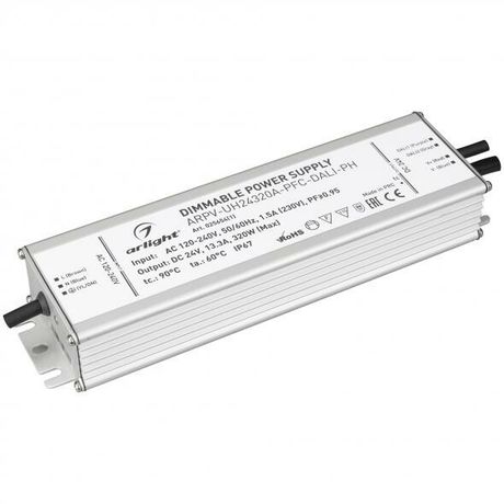 Блок питания ARPV-UH24320A-PFC-DALI-PH (24V, 13.3A, 320W) (ARL, IP67 Металл, 7 лет) - 025654(1) Arlight