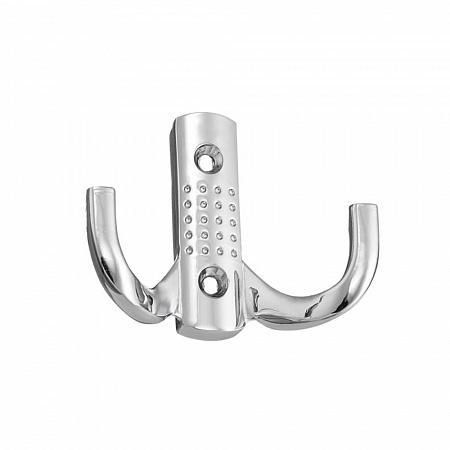 Крючок 2-х рожковый с перфорацией хром (уп.1шт) Tech-Krep/Zitar 129909