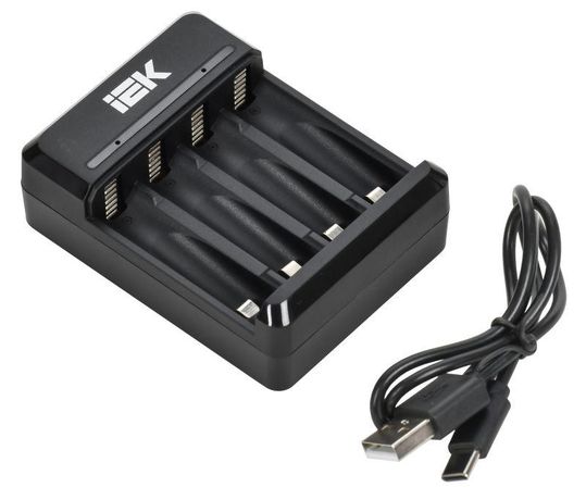 Устройство зарядное для 2-4 NiMH/CD аккумуляторов AA/AAA 200мА с LED индикатором IEK - ABC11-4-2-TYC-M-020-LED