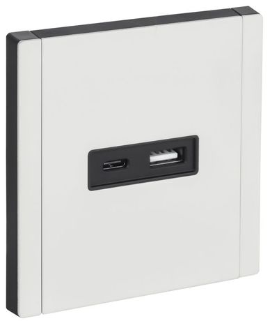 Розетка FORTE&PIANO FP250M USB A+C 3.1А бел. IEK FP-U22-D31-M-K01 IEK (ИЭК) арт. FP-U22-D31-M-K01