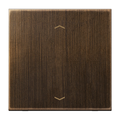 Центральная плата стандарт 1-я с стрелками для LB вставки жалюзи / освещение . Серия LS990 Материал- металл Цвет- античная латунь - ME1700PAT JUNG