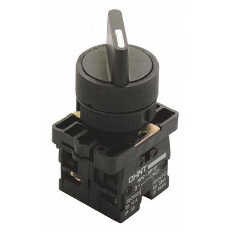 Переключатель NP2-ED31, 3 положения фиксацией, 1НО, IP40 (R) | 575257 CHINT