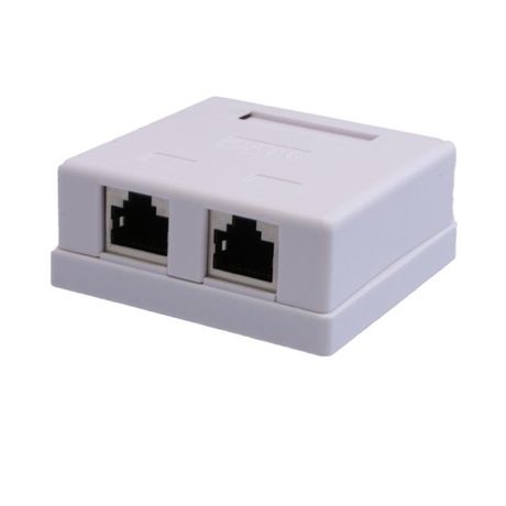 Розетка компьютерная 8P8C RJ-45 FTP кат.6 2 порта (DIY) SUPRLAN 10-0353-1 Net.on