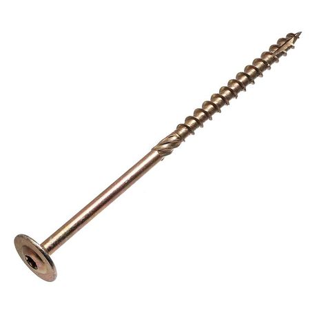 Саморез конструкционный универс. 8.0х220 желт. пресс-шайба TX40 этикетка СТРОЙМЕТИЗ 216122021