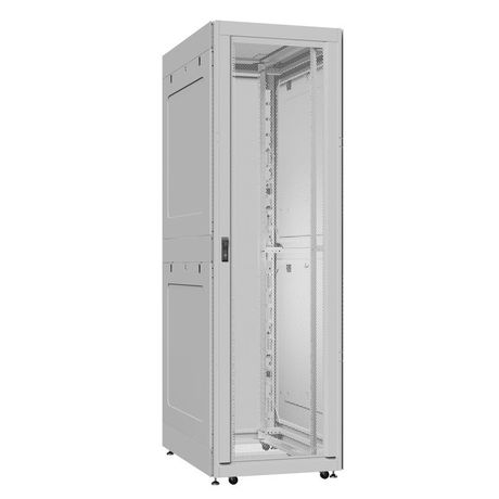 Шкаф серверный 42U 800х1200 передняя дверь: одностворчатая перфорированная IP20. задняя двустворчатая глухой металл IP51. боковые панели: металл. цвет: серый RAL7035 - EX 8242.7351 SYSMATRIX