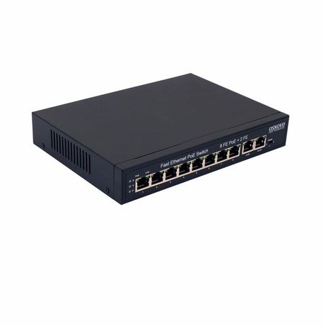 Коммутатор PoE 8хFE с поддержкой (IEEE 802.3af/at) 2 x FE до 30Вт на порт суммарно 120Вт SW-21000(120W) OSNOVO 1000634320