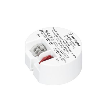 Блок питания ARV-SP-24025-PFC (24V, 1A, 25W) (ARL, IP20 Пластик, 5 лет) - 047450 Arlight