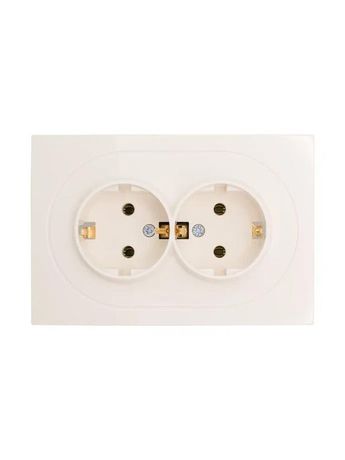 Розетка 2-м СП OSEN с заземл. ПБТ механизм сл. кость LEZARD 743-9000-127B