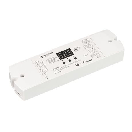 Декодер SMART-DMX512-204-62-RGBW-RDM-SUF (12-48V, 4x150-500mA) (IARL, IP20 Пластик, 5 лет) - 037440 Arlight