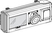 Коробка ответвительная 32А с 2-мя силовыми розетками SchE KNB32CP11D Schneider Electric