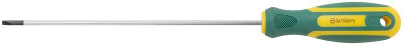 Отвертка "Контур" CrV сталь прорезиненная ручка 3х150мм SL FIT 55207 РОС
