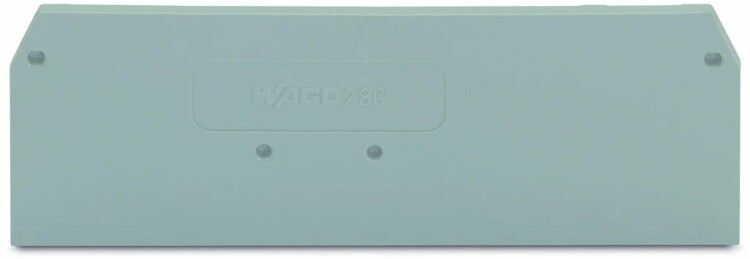 Пластина торцевая и промежуточная 2.5мм 75мм серая - 280-314 Wago