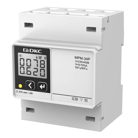 Многофункциональное измерительное устройство МРМ, LCD дисплей на DIN-рейку | MPM-34P DKC ДКС