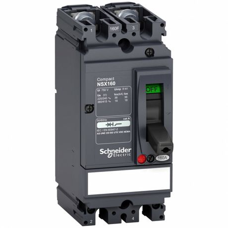Выключатель автоматический 2P(3П) NSX160NA - LV430619 APC
