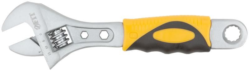 Ключ разводной Классик, шкала, увеличенный захват, прорезиненная ручка 150 мм, 21 мм - 70151 РОС